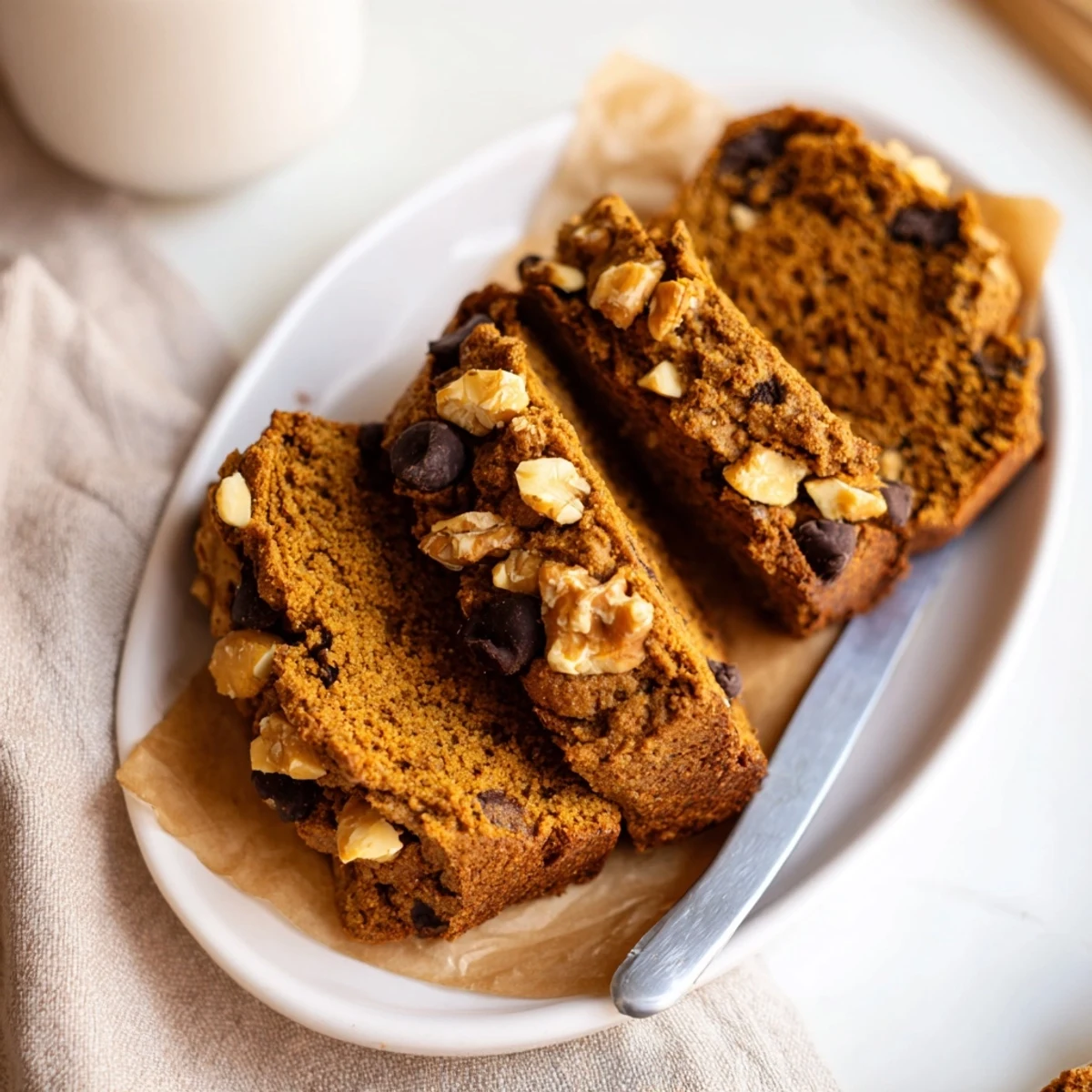 Warm Gingerbread Pumpkin Muffin Biscotti drizzled with chocolate, ideal for fall gatherings.  