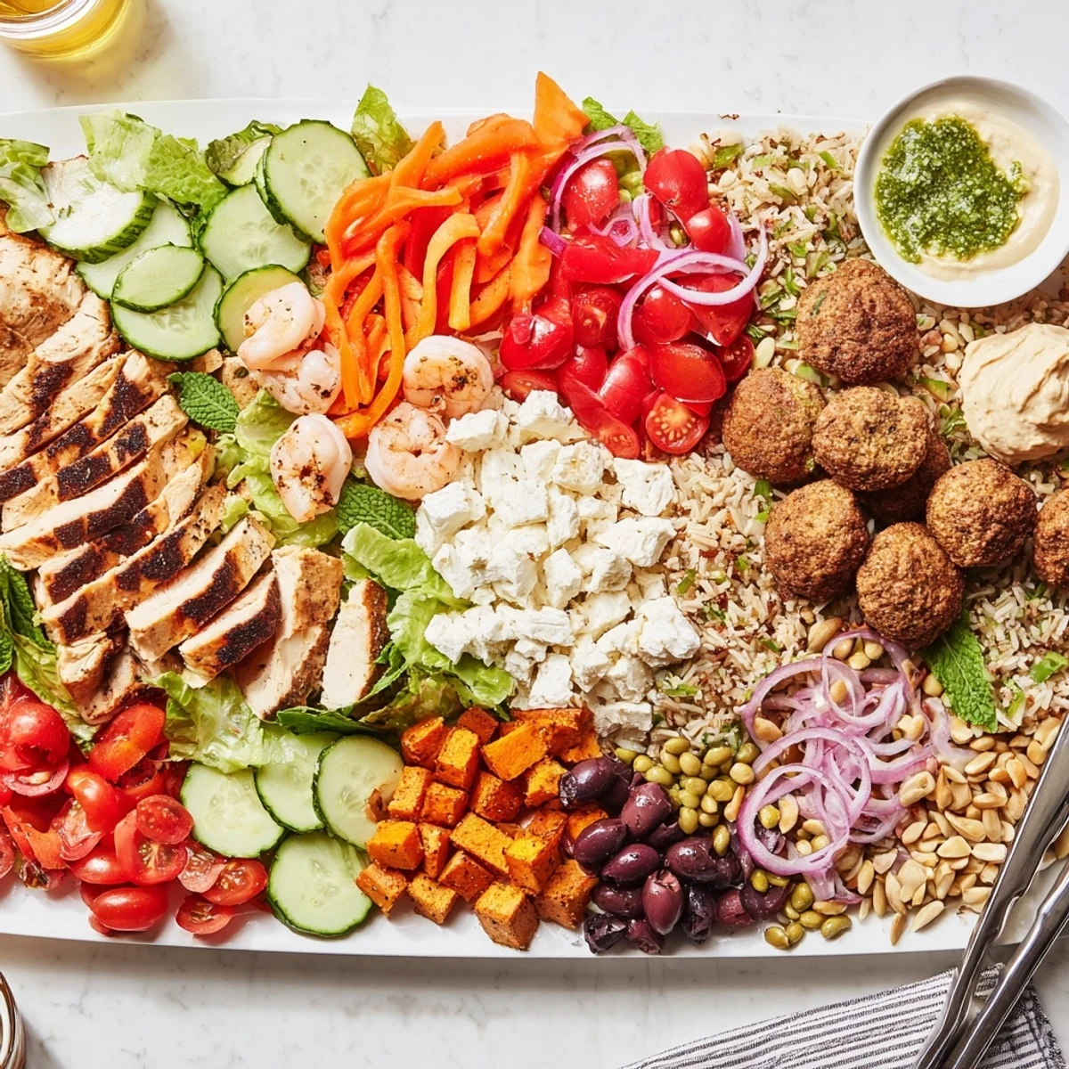 Colorful Build-Your-Own Boards & Bowls showcasing fresh ingredients for personalized meals.  