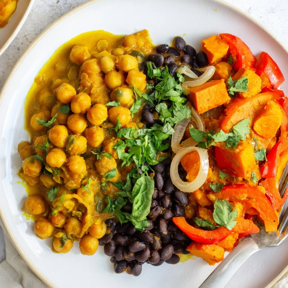 Delicious Single-Pan Global Curries simmering together, perfect for quick weeknight dinners.