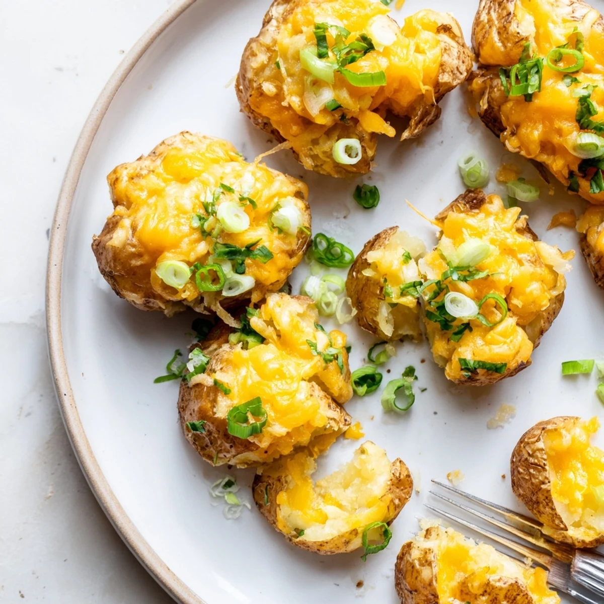 Smashed Green Onion Potato Bombs