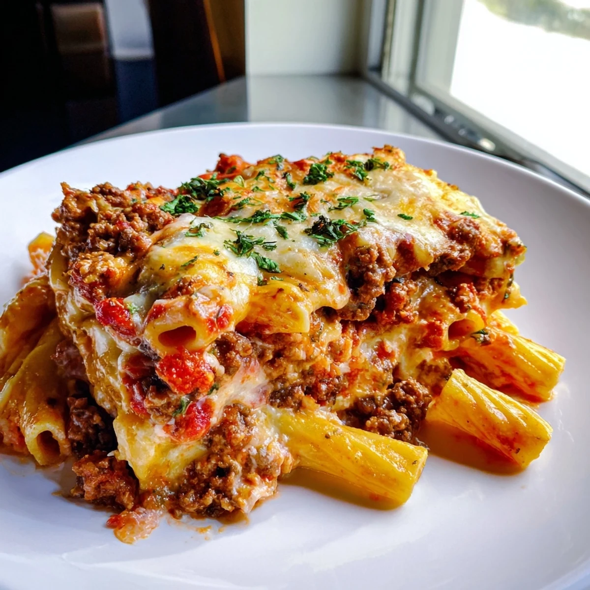 Baked Ziti with Meat Sauce