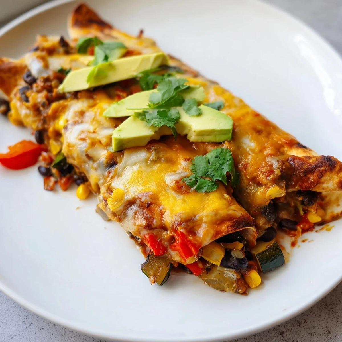 Farmers Market Vegetarian Enchiladas