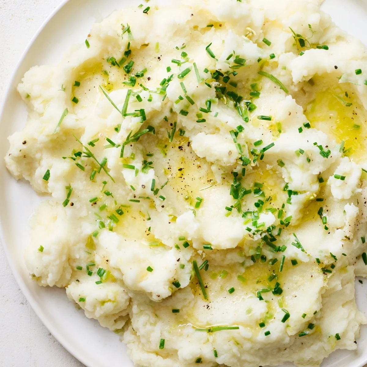 Cauliflower Mash Garlic Lemon