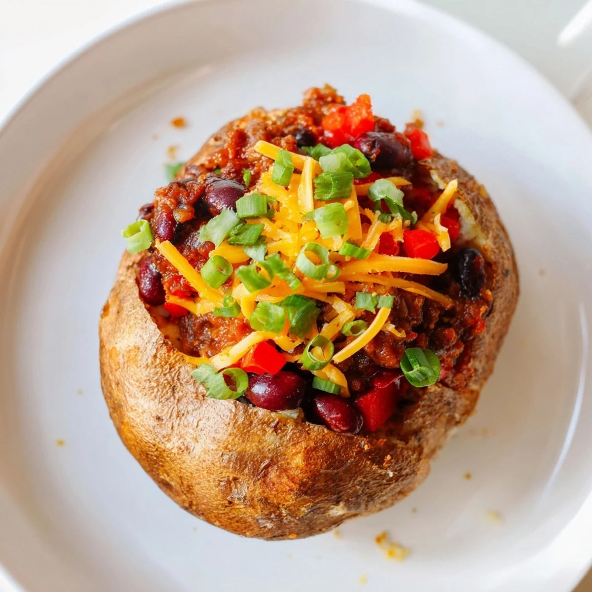 Chili Style Baked Potatoes