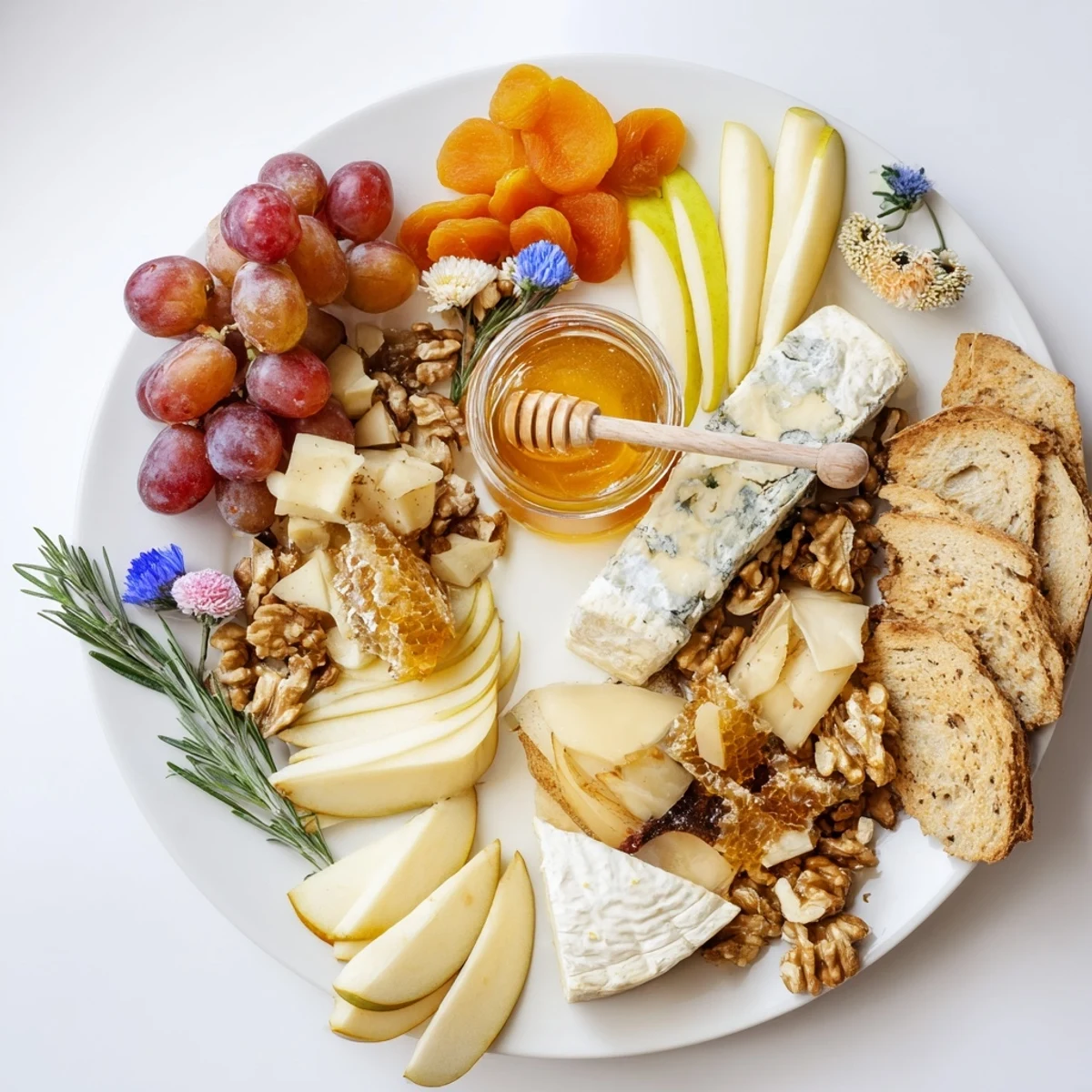 The appetizing Honeycomb, Honey & Cheese Board offers a luxurious medley of flavors for your next event.