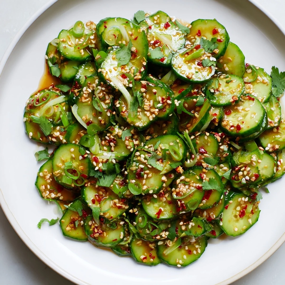 Zesty Shake Cucumber Salad