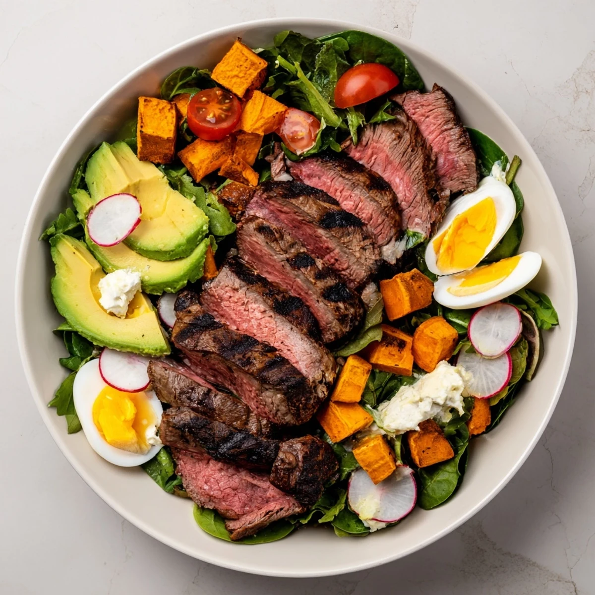 High Protein Beef Avocado Bowl