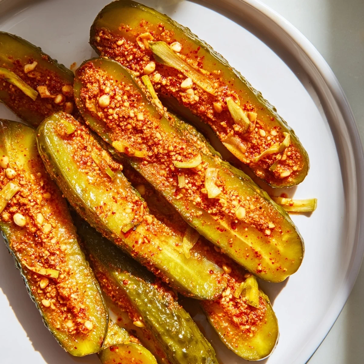 Vibrant image of Taco Pickles: crisp, spicy pickles ready to enjoy as a flavorful snack.