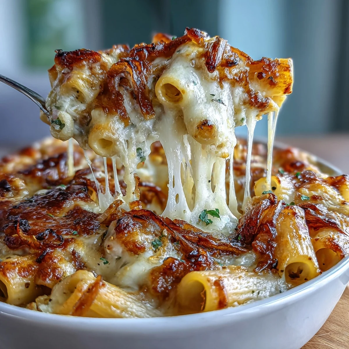 French Onion Pasta Bake