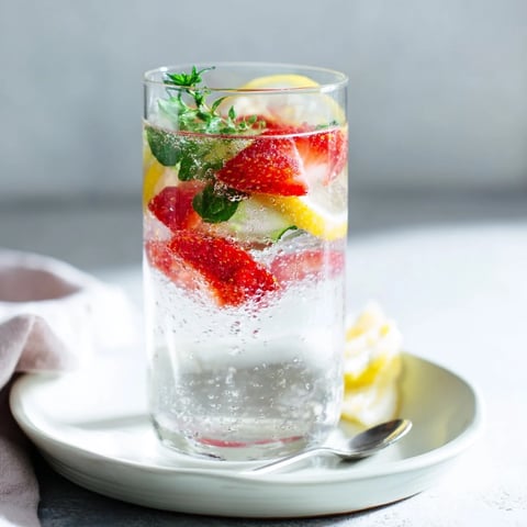 Refreshing water-based mocktails with colorful fruit and mint, perfect for summer.  
