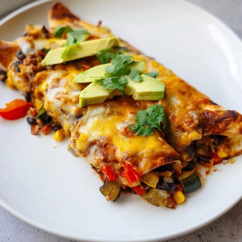 Farmers Market Vegetarian Enchiladas