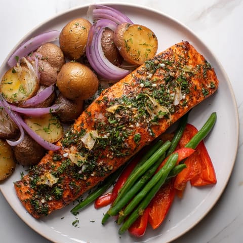 Lemon Herb Salmon Potatoes