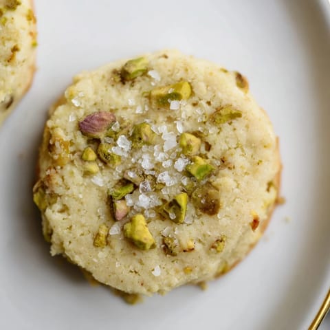 Salted Pistachio Shortbread