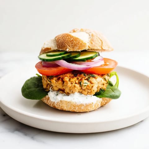 Close-up of juicy, baked Healthy Chicken Sliders, stacked high with fresh toppings and a side of greens.