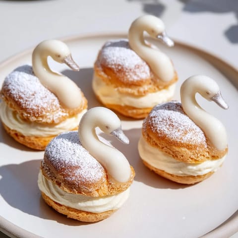 Elegant Swan Petit Fours