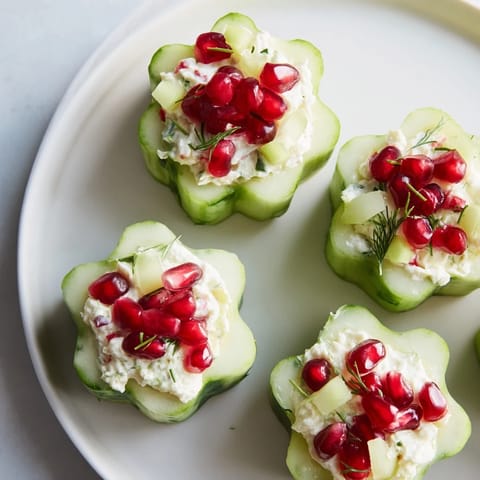 Winter Salad Snowflake Cups