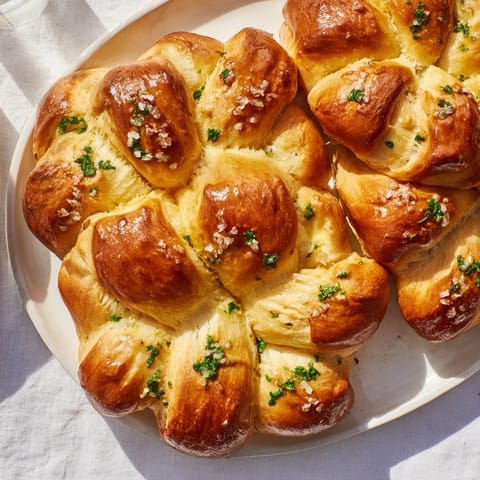 Star Shaped Garlic Bread