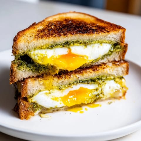 Pesto Egg Grilled Cheese
