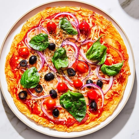 Crispy tortilla pizza