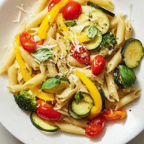 Pasta Primavera with Roasted Vegetables
