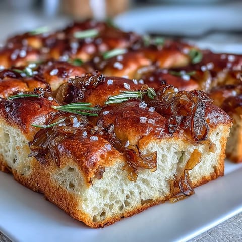 Sourdough Onion Focaccia