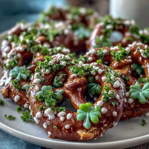 St Patricks Shamrock Pretzel Bites #570
