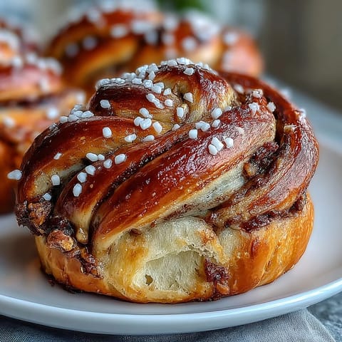 Warm Swedish cardamom buns with golden tops, pearl sugar crunch, and fragrant spiced filling, perfect for coffee breaks.