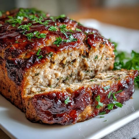 Golden-brown Bavarian Meatloaf fresh from the oven, ready for slicing.