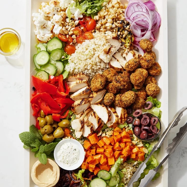 Guests delight in interactive Build-Your-Own Boards & Bowls filled with vibrant veggies.  