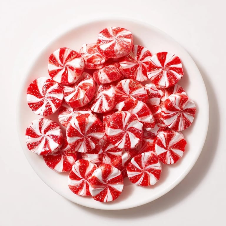 Warm, glistening peppermint candy bows, freshly baked and ready to be decorated with edible glitter.