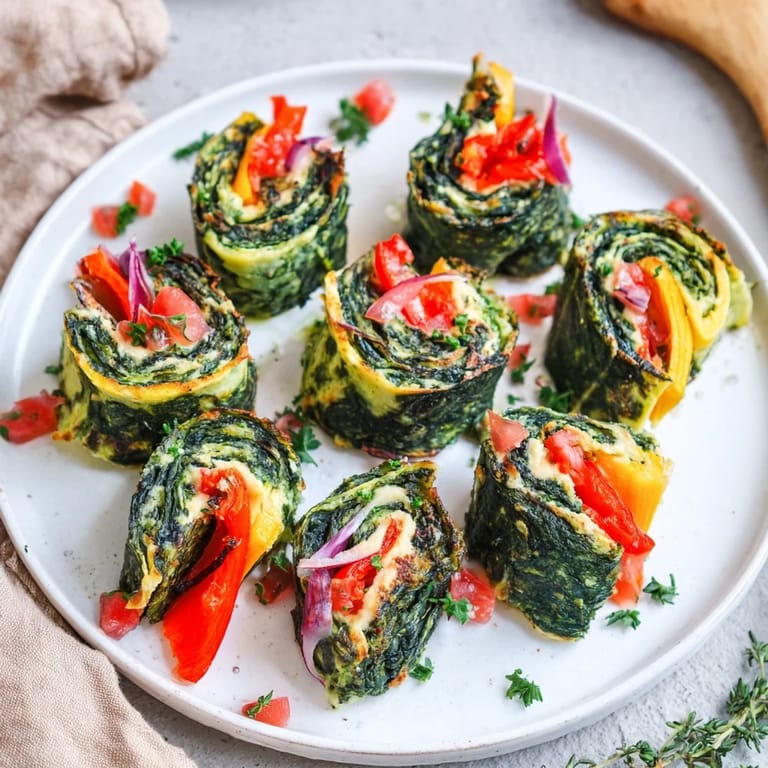 Enjoy delicious, healthy Roasted Veggie & Hummus Candy Cane Wrap roll-ups: a colorful, veggie-packed appetizer.