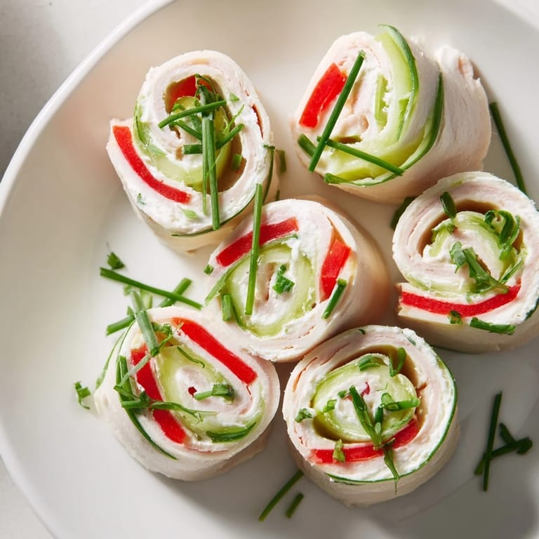 Easy-to-make turkey roll-ups, visually appealing with their spiral design, ideal for snack time.