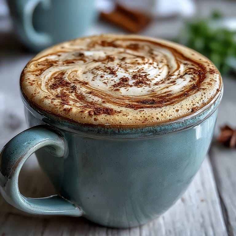 Enjoy warm, aromatic Hot Hojicha Latte with honey, perfect for chilly afternoons.