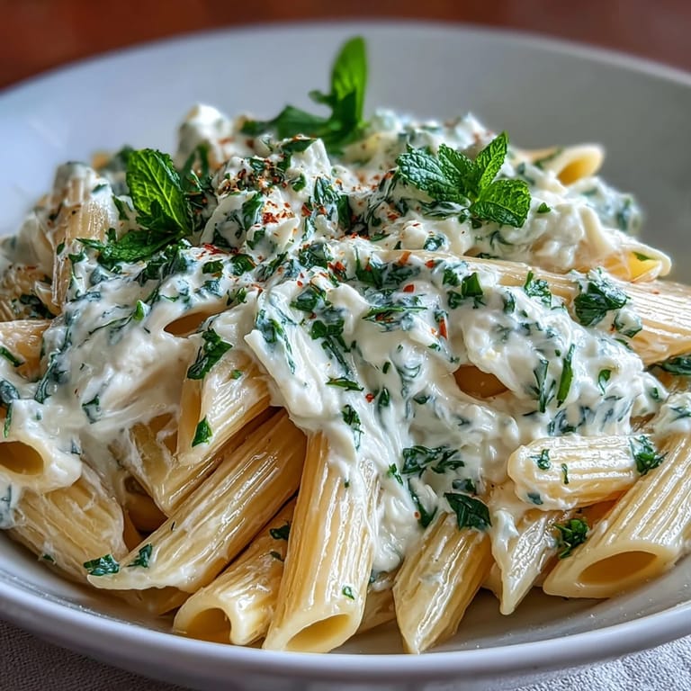 Vibrant pea and ricotta pasta with mint, topped with Parmesan and black pepper, served as a comforting spring dinner.