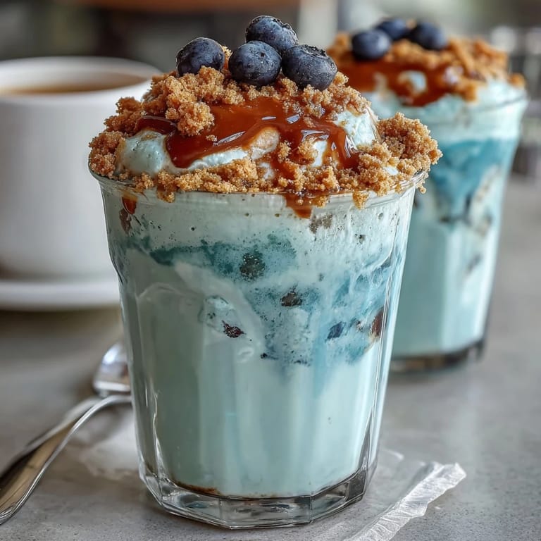 Iced Blueberry Muffin Cold Foam Coffee, perfect for a refreshing, sweet, and easy morning sip.