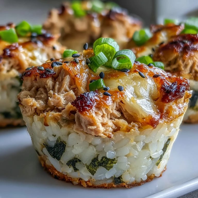 Savory canned tuna sushi bake cups are a perfect appetizer for gatherings.