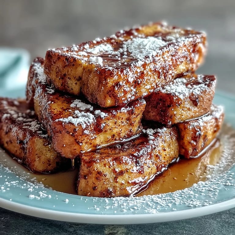 Warm, spiced pumpkin French toast sticks ready for a cozy brunch.