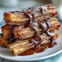 Cinco de Mayo Churro Bites with Chocolate Dipping Sauce